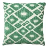 Xenos Kussens-Kussen jacquard ruit - groen - 45x45 cm