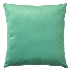 Xenos Kussens-Kussen jacquard ruit - groen - 45x45 cm