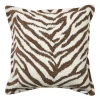 Xenos Kussens-Kussen jacquard zebra - bruin/wit - 45x45 cm