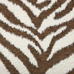 Xenos Kussens-Kussen jacquard zebra - bruin/wit - 45x45 cm