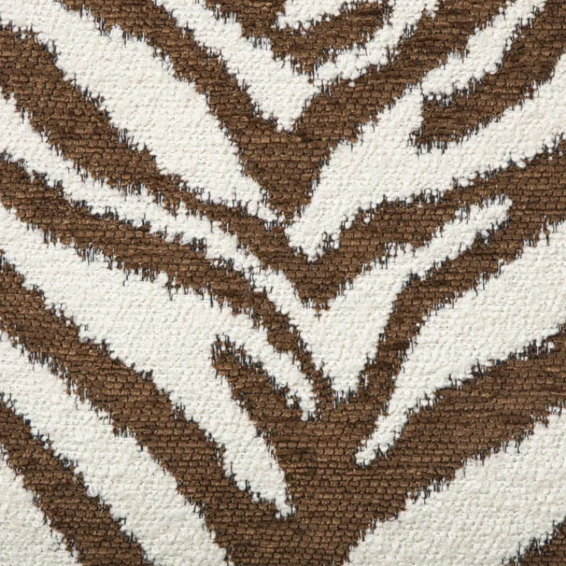 Xenos Kussens-Kussen jacquard zebra - bruin/wit - 45x45 cm