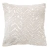 Xenos Kussens-Kussen jacquard zigzag - beige - 45x45 cm