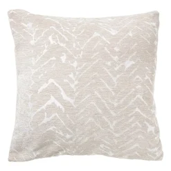 Xenos Kussens-Kussen jacquard zigzag - beige - 45x45 cm