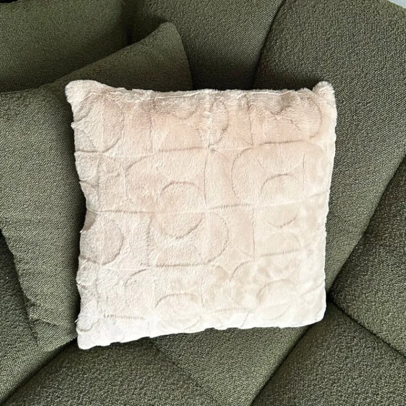 Xenos Kussens-Kussen japandi - beige - 45x45 cm