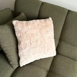 Xenos Kussens-Kussen japandi - beige - 45x45 cm