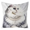 Xenos Kussens-Kussen kat - multikleur - 45x45 cm