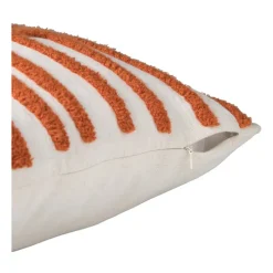 Xenos Kussens-Kussen lijnen - rood - 45x45 cm