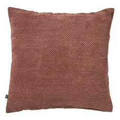 Xenos Kussens-Kussen met blokjes - roze - 60x60 cm