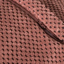 Xenos Kussens-Kussen met blokjes - roze - 60x60 cm