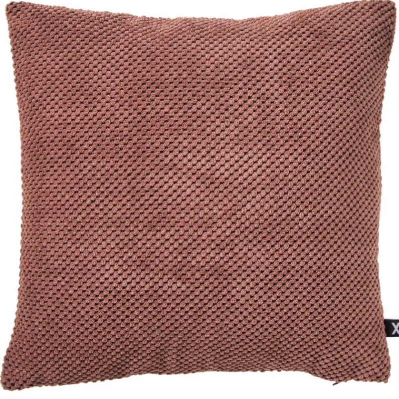 Xenos Kussens-Kussen met blokjes - roze - 45x45 cm