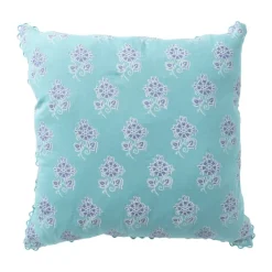 Xenos Kussens-Kussen met print - blauw - 45x45 cm