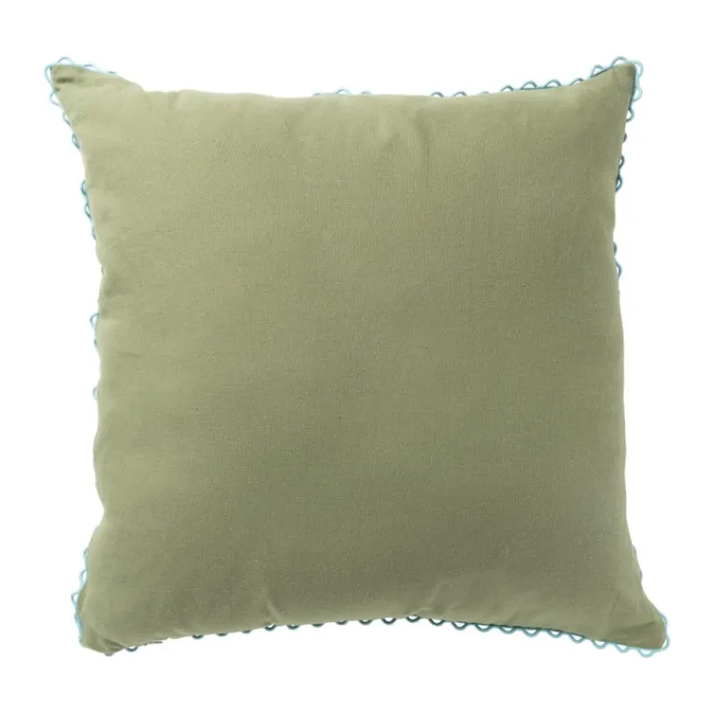 Xenos Kussens-Kussen met print - groen - 45x45 cm