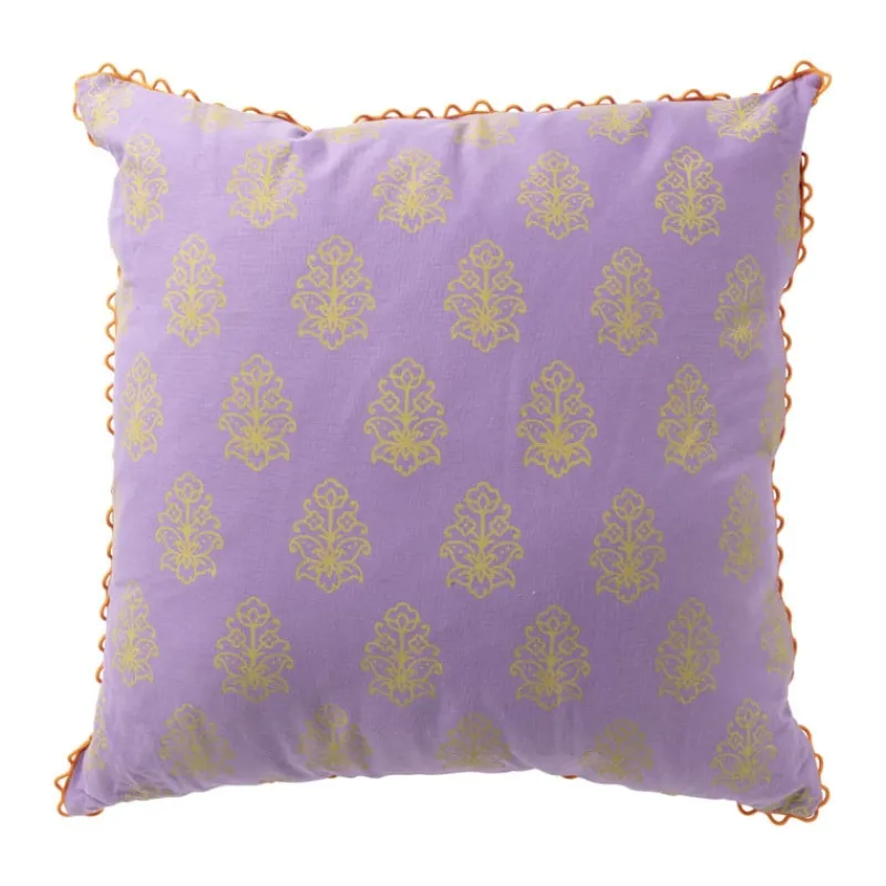 Xenos Kussens-Kussen met print - paars - 45x45 cm