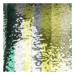Xenos Kussens-Kussen pailletten - groen - 45x45 cm