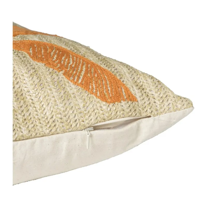 Xenos Kussens-Kussen palmboom - beige/oranje - 43x43 cm