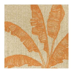 Xenos Kussens-Kussen palmboom - beige/oranje - 43x43 cm