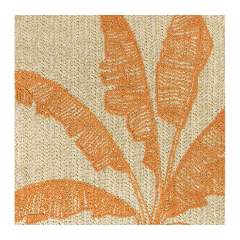 Xenos Kussens-Kussen palmboom - beige/oranje - 43x43 cm
