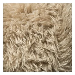 Xenos Kussens-Kussen rond bontlook - beige - ø40 cm
