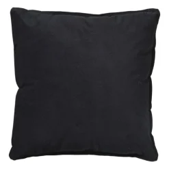 Xenos Kussens-Kussen velvet - zwart - 45x45 cm