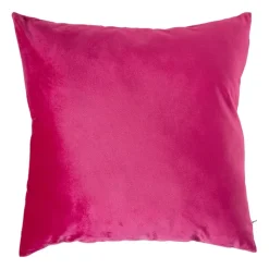Xenos Kussens-Kussen velvet wieber - roze/oranje - 45x45 cm