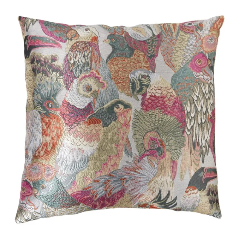 Xenos Kussens-Kussen vogels - multikleur - 45x45 cm