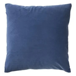 Xenos Kussens-Kussen zigzag - blauw - 45x45 cm