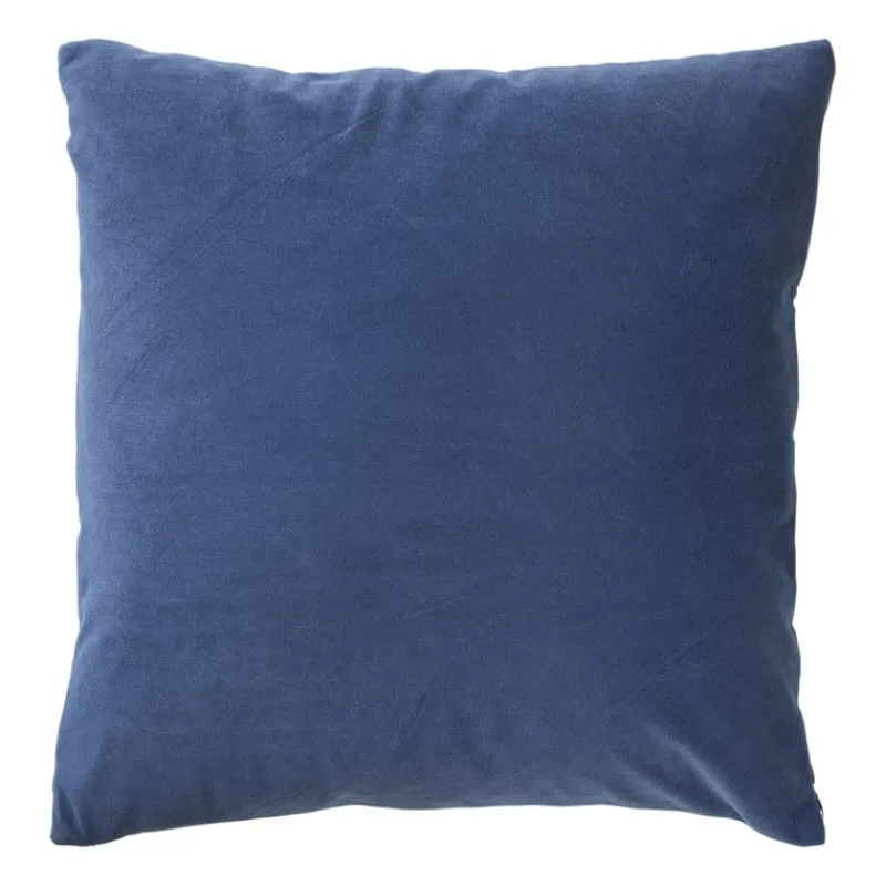 Xenos Kussens-Kussen zigzag - blauw - 45x45 cm