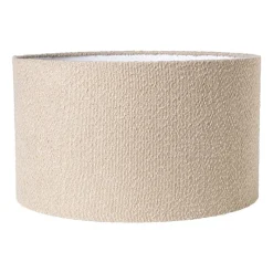 Xenos Lampenkappen-Lampenkap bouclé - beige - ø45x26 cm