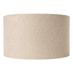 Xenos Lampenkappen-Lampenkap bouclé - beige - ø45x26 cm