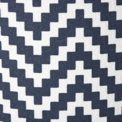Xenos Lampenkappen-Lampenkap zigzag groot - zwart/wit - ø24.5x17.5 cm