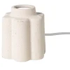 Xenos Lampenvoeten-Lampvoet bloem - beige - ø11x13 cm