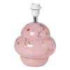 Xenos Lampenvoeten-Lampvoet bobbel - roze/goud - ø21x30 cm