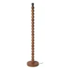 Xenos Kerstcadeaus|Staande Lampen-Lampvoet bollen hoog - bruin - ø25x130 cm