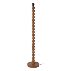 Xenos Kerstcadeaus|Staande Lampen-Lampvoet bollen hoog - bruin - ø25x130 cm