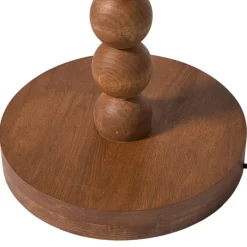 Xenos Kerstcadeaus|Staande Lampen-Lampvoet bollen hoog - bruin - ø25x130 cm