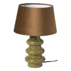 Xenos Lampenvoeten-Lampvoet lagen - groen - ø11.2x18 cm