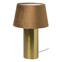 Xenos Lampenvoeten-Lampvoet shiny - goudkleurig - ø9.8x27 cm