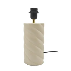 Xenos Lampenvoeten-Lampvoet spekje - beige - ø11.5x31.5 cm