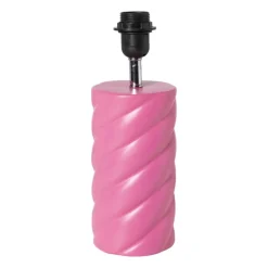 Xenos Lampenvoeten-Lampvoet spekje - roze - ø11.5x31.5 cm