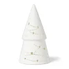 Xenos Kerstverlichting|Kleine Kerstbomen-LED boom - wit - ø9.2x17.2 cm