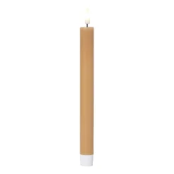 Xenos Led Kaarsen-LED dinerkaars - geel - ø2.2x24.5 cm