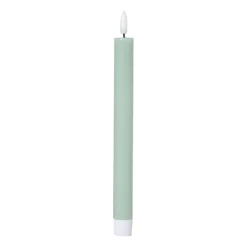 Xenos Led Kaarsen-LED dinerkaars - groen - ø2.2x24.5 cm