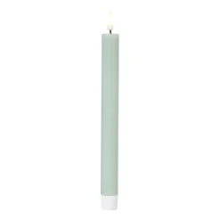 Xenos Led Kaarsen-LED dinerkaars - groen - ø2.2x24.5 cm