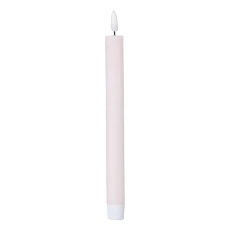 Xenos Led Kaarsen-LED dinerkaars - paars - ø2.2x24.5 cm