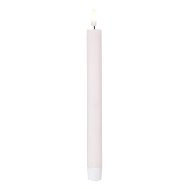 Xenos Led Kaarsen-LED dinerkaars - paars - ø2.2x24.5 cm
