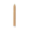 Xenos Led Kaarsen-LED dinerkaars twist smal - bruin - ø2.5x24.5 cm