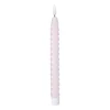 Xenos Led Kaarsen-LED dinerkaars twist smal - paars - ø2.5x24.5 cm