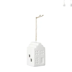 Xenos Kerstcadeaus|Kerstverlichting-LED kersthuisje wit - 7.5x4.5x4.5 cm - diverse varianten