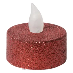 Xenos Led Kaarsen|Waxinelichtjes-LED waxinelichten - rood - set van 4