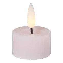 Xenos Led Kaarsen-LED waxinelichten - roze - set van 3
